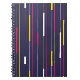 Minimalist Modern Stripes Spiral Notebook Notizblock
