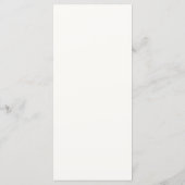 Minimalist Modern Typography Wedding Menu Card Menükarte (Rückseite)