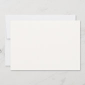 Minimalist Modern Typography Wedding Table Number Einladung (Rückseite)