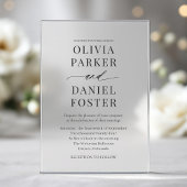 Minimalist Modern Wedding Acryleinladungen