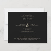Minimalist Modern Wedding Collage Four Photos (Rückseite)