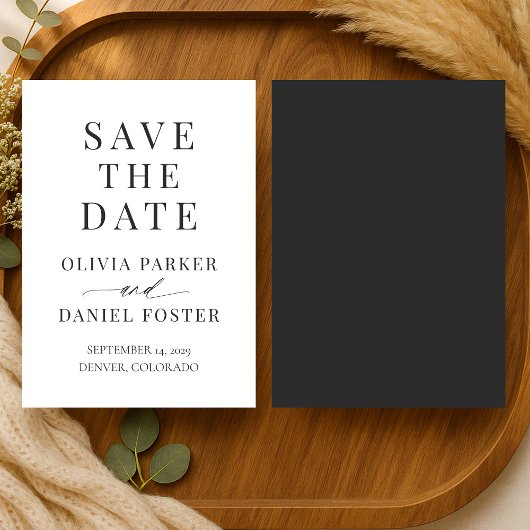 Minimalist Modern Wedding Save the Date