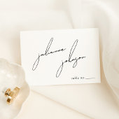 Minimalist Modern & Whimsical Script Tischnummer