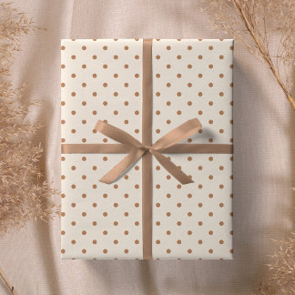 Minimalist moderner punktierter warmer neutraler B Geschenkpapier