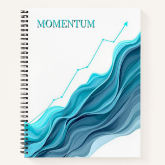 Minimalist Momentum | Clean Chart & Typography Des Notizblock
