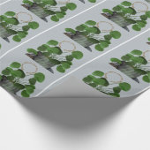 Minimalist Money Plant -Matte Wrapping Paper Geschenkpapier (Ecke)