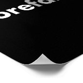 Minimalist More Faith Christian Jesus Believe God  Poster (Ecke)