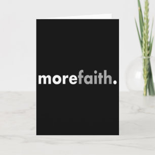 Minimalist More Faith Christlich Jesus Glaube Gott Karte