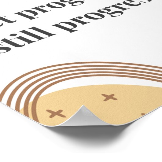 Minimalist Motivation Quote Poster (Ecke)