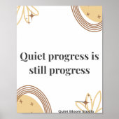 Minimalist Motivation Quote Poster (Vorne)