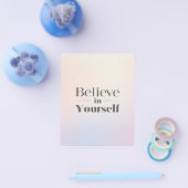 Minimalist Motivational Poster: Believe in Yoursel Flyer (Einzeln)