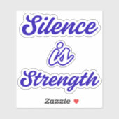 Minimalist Motivational Quote Design Aufkleber (Blatt)