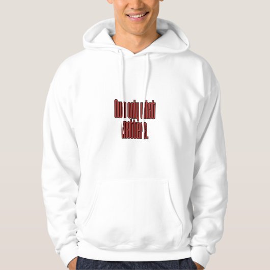 Minimalist Motivational Quote Hoodie — Modern (Vorderseite)