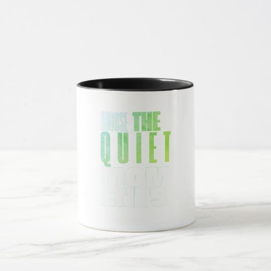 Minimalist Motivational Quote Mug — Modern Clean Tasse (Zentrum)
