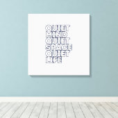 Minimalist Motivational Quote Square Canvas Leinwanddruck (Insitu (Holzboden))