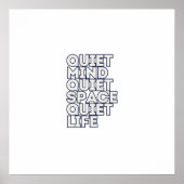 Minimalist Motivational Quote Square Canvas Poster (Vorne)