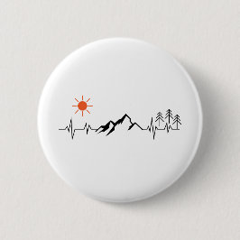 minimalist mountain button