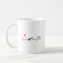 minimalist mountain kaffeetasse
