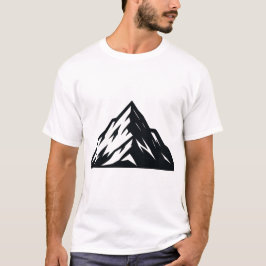 Minimalist Mountain Vector | Outdoor Nature Aesthe T-Shirt