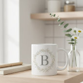 Minimalist Mug with Initial Kaffeetasse