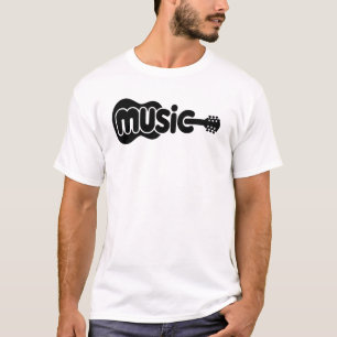 Minimalist Music Gitarre T-Shirt   Cooler Musiklie