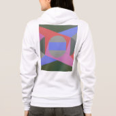 Minimalist Muted Abstract Women's Hoodie (Rückseite)