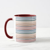 Minimalist Muted Rainbow Lines Tasse (Links)