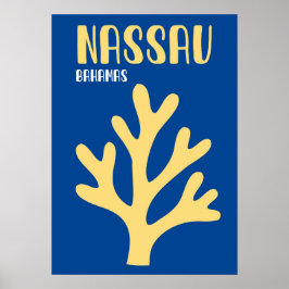Minimalist Nassau Poster – Tropical Bahamas Wall