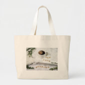 Minimalist Nature Landscape Canvas Tote Bag Jumbo Stoffbeutel (Vorne)