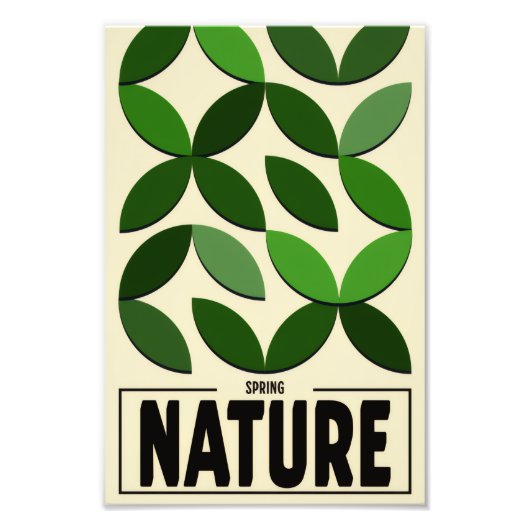 Minimalist Nature Poster – Spring Botanic wall art (Vorne)