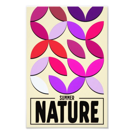 Minimalist Nature Poster – Summer Botanic Wall Art (Vorne)