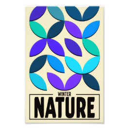 Minimalist Nature Poster – Winter Botanic Wall Art