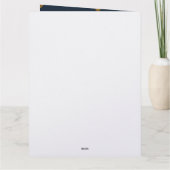 Minimalist Navy & Antique Gold Egyptian Pattern Karte (Rückseite)