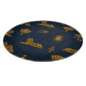 Minimalist Navy & Antique Gold Egyptian Pattern Schneidebrett (Ecke)