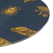 Minimalist Navy & Antique Gold Egyptian Pattern Schneidebrett (Ecke)