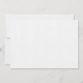 Minimalist Navy Blue Border Note Card Stationery (Rückseite)