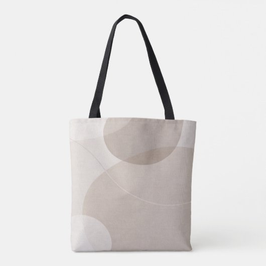Minimalist Neutral Abstract Tasche (Rückseite)