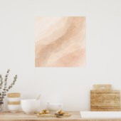 Minimalist Neutral Abstract Wall Art – Beige Organ Poster (Küche)