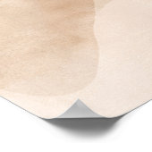 Minimalist Neutral Abstract Wall Art Poster – Beig (Ecke)