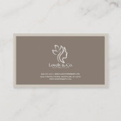 Minimalist Neutral Beige Beauty Appointment Card Terminkarte (Rückseite)
