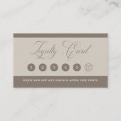 Minimalist Neutral Beige Beauty Loyalty Card  Treuekarte (Vorderseite)