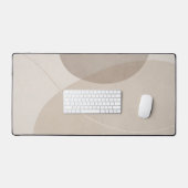 Minimalist Neutral Beige Schreibtischunterlage (Tastatur & Maus)