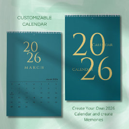 Minimalist Neutral Tones Wall Calendar Kalender