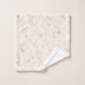 Minimalist Neutral Wildflower Badhandtuch Set (Waschlappen)