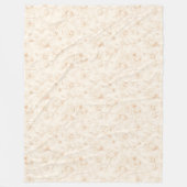 Minimalist Neutral Wildflower Fleecedecke (Vorderseite)