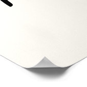 Minimalist No Place Like Home Weiß Poster (Ecke)