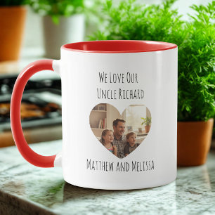 Minimalist Onkel Foto – Herzliches Geschenk für ih Tasse