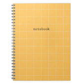 Minimalist orange notebook notizblock (Vorderseite)