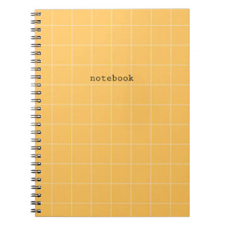 Minimalist orange notebook notizblock