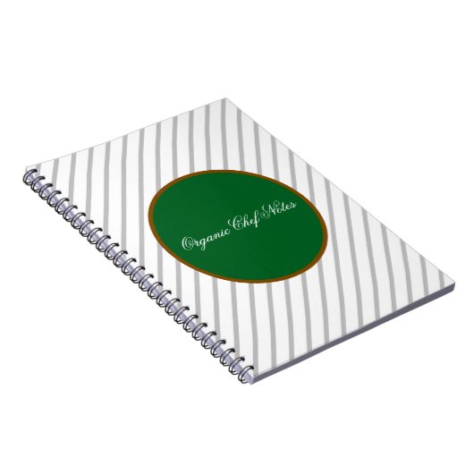 Minimalist Organic Chef Spiral Notebook Notizblock (Rechte Seite)